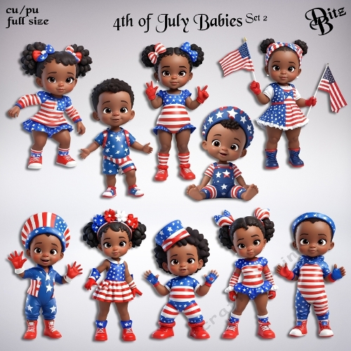 4th of July Babies Set 2