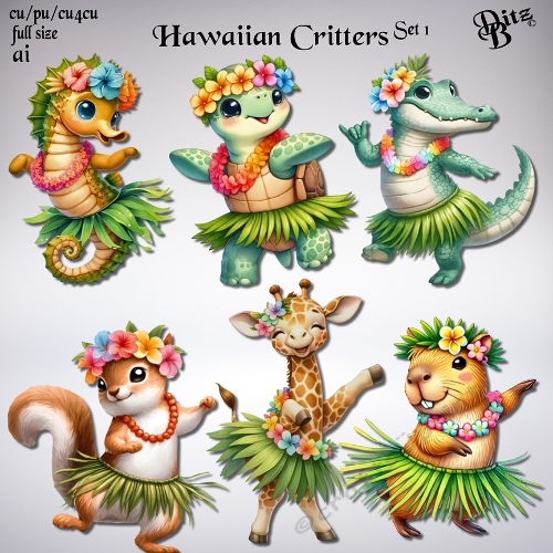 Hawaiian Critters Set 1
