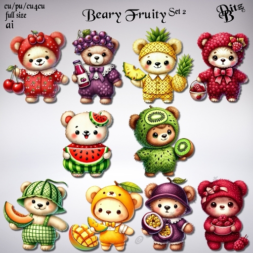 Beary Fruity Set 2