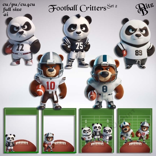 Football Critters Set 2