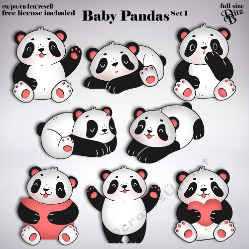 Baby Pandas Set 1