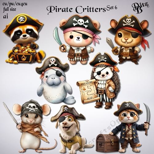 Pirate Critters Set 6