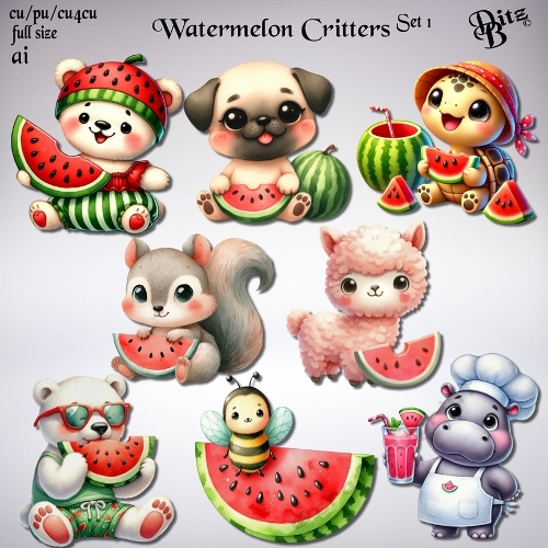 Watermelon Critters Set 1