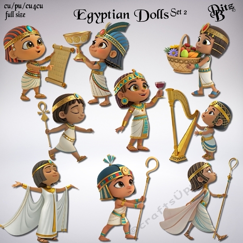 Egyptian Dolls Set 2