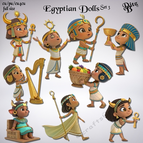 Egyptian Dolls Set 3