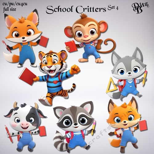 School Critters Set 4