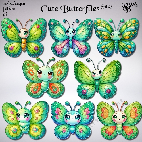 Cute Butterflies Set 23