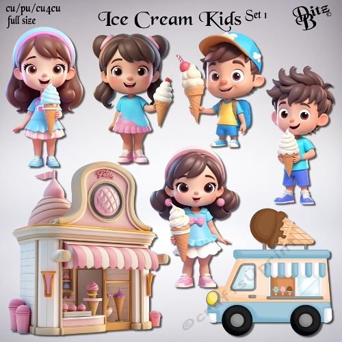 Ice Cream Kids Set 1