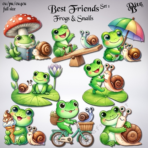 Best Friends Set 1 - Frogs & Snails