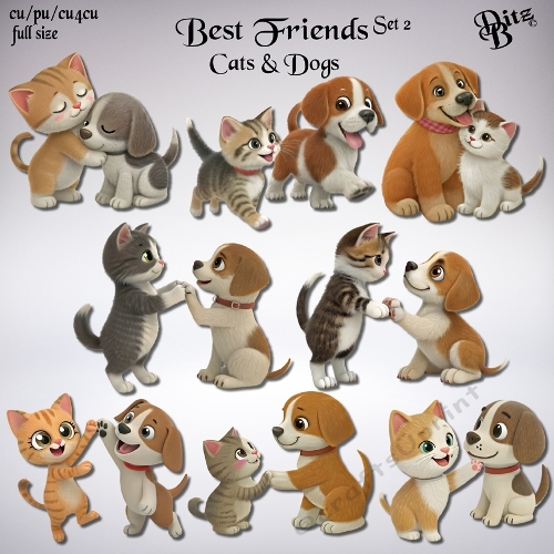 Best Friends Set 2 - Cats & Dogs
