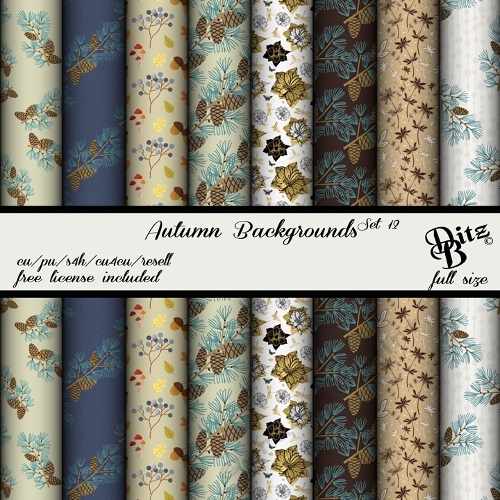 Autumn Backgrounds Set 12