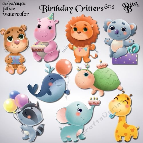 Birthday Critters Set 5