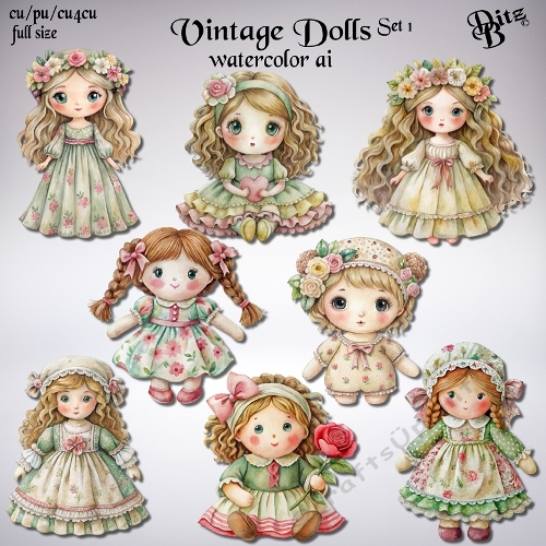 Vintage Dolls Set 1