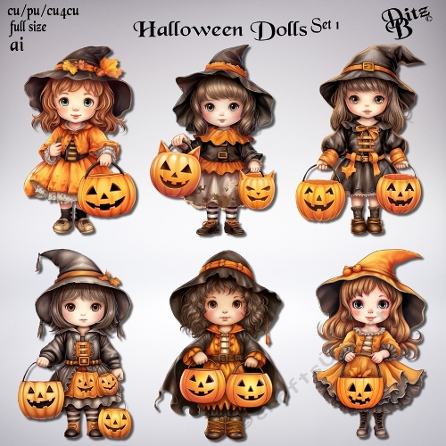 Halloween Dolls Set 1