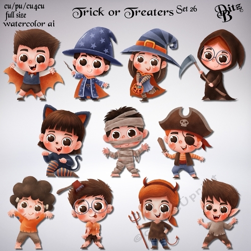 Trick or Treaters Set 26