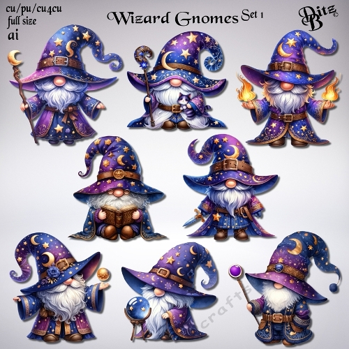 Wizard Gnomes Set 1