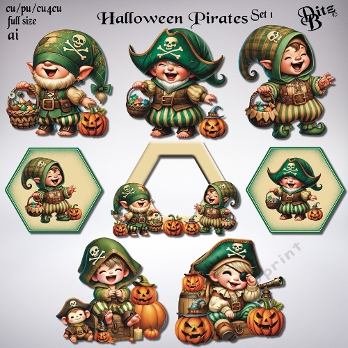 Halloween Pirates Set 1