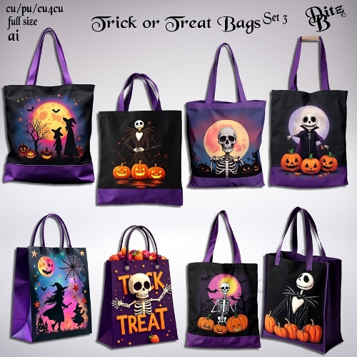 Trick or Treat Bags Set 3