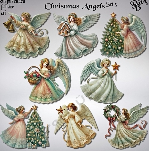 Christmas Angels Set 5