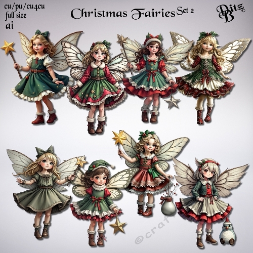 Christmas Fairies Set 2