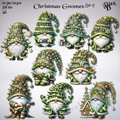 Christmas Gnomes Set 17