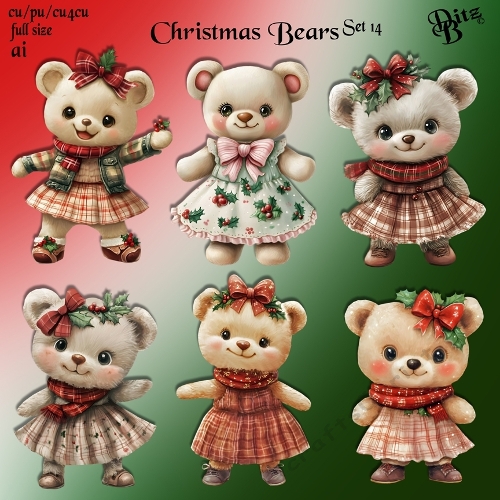 Christmas Bears Set 14