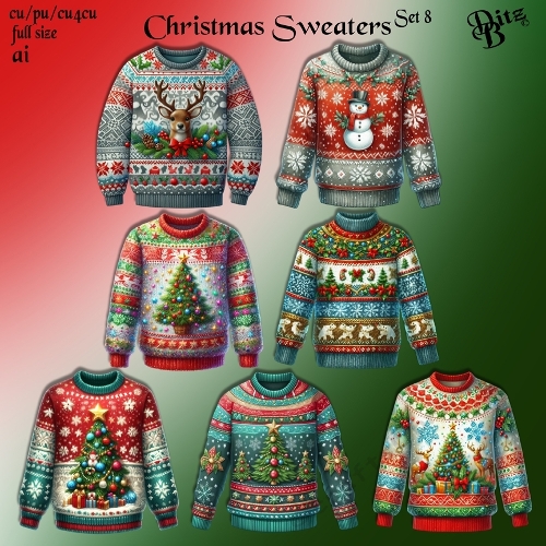 Christmas Sweaters Set 8