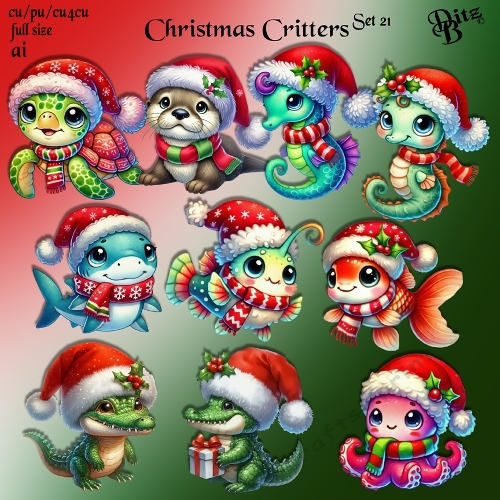 Christmas Critters Set 21