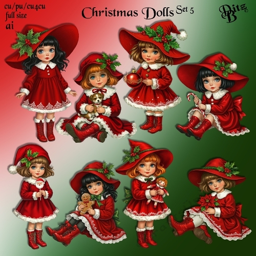 Christmas Dolls Set 5