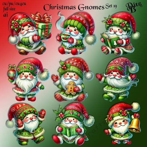 Christmas Gnomes Set 19
