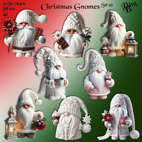 Christmas Gnomes Set 20