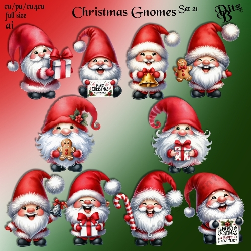 Christmas Gnomes Set 21