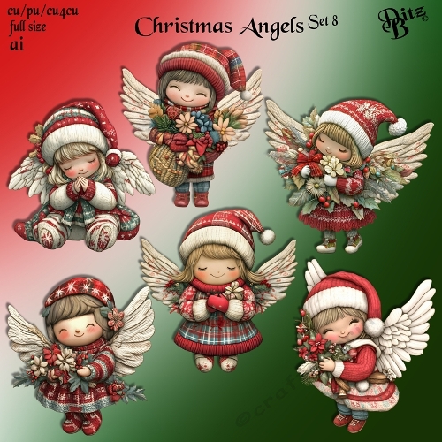 Christmas Angels Set 8