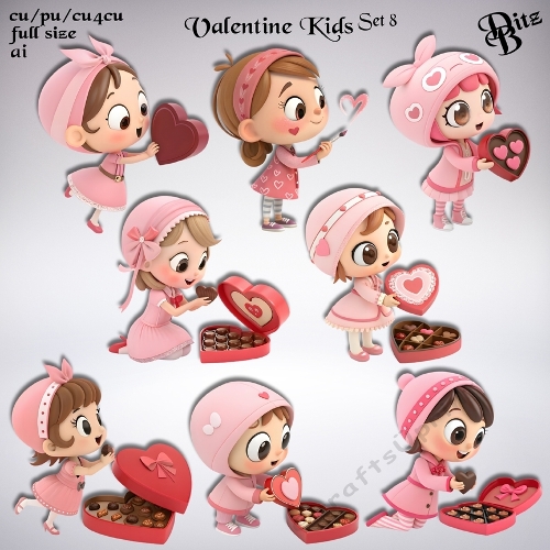 Valentine Kids Set 8