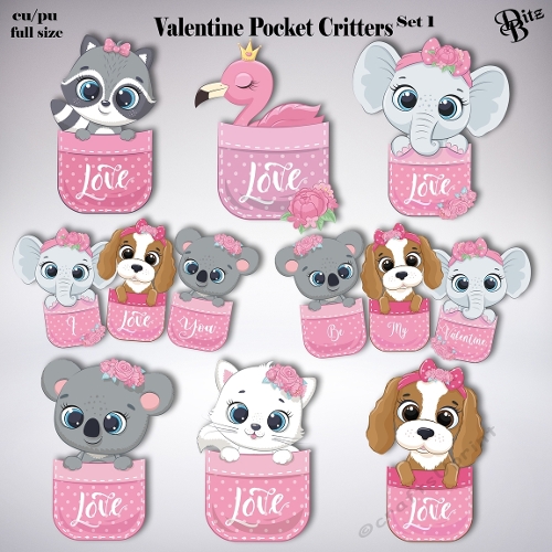 Valentine Pocket Critters Set 1