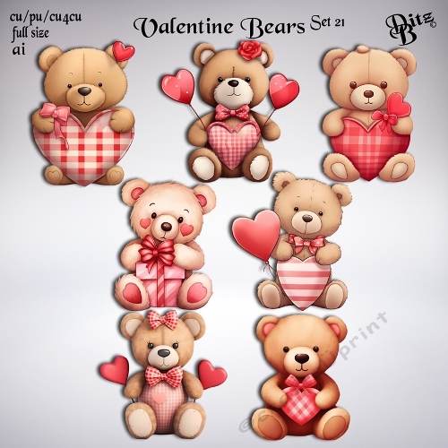 Valentine Bears Set 21