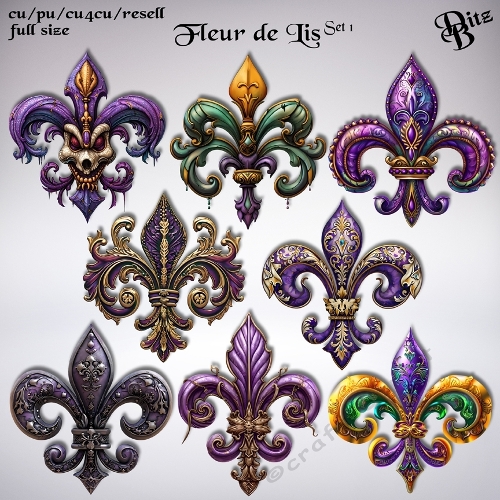 Fleur de Lis Set 1