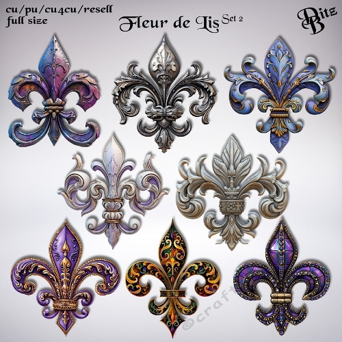 Fleur de Lis Set 2
