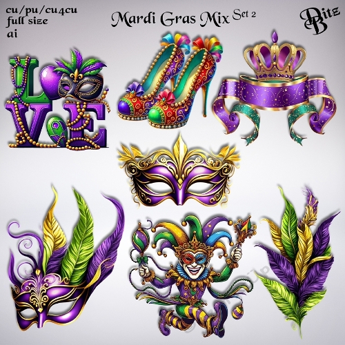 Mardi Gras Mix Set 2