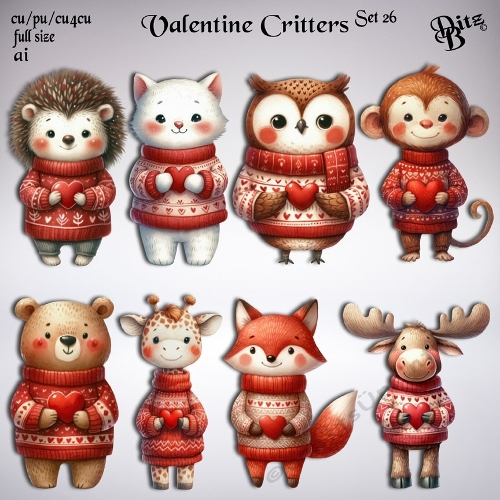 Valentine Critters Set 26