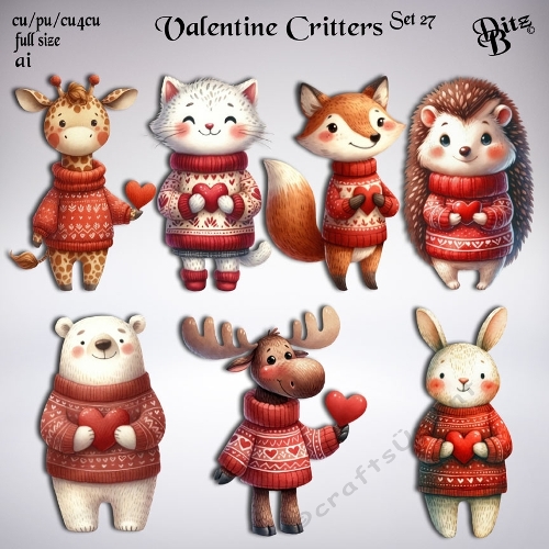 Valentine Critters Set 27