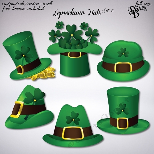 Leprechaun Hats Set 6