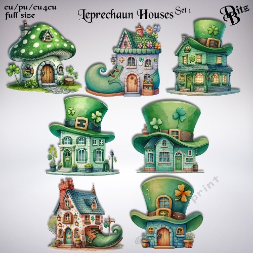 Leprechaun Houses Set 1