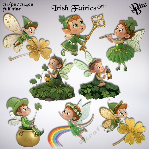 Irish Fairies Set 1
