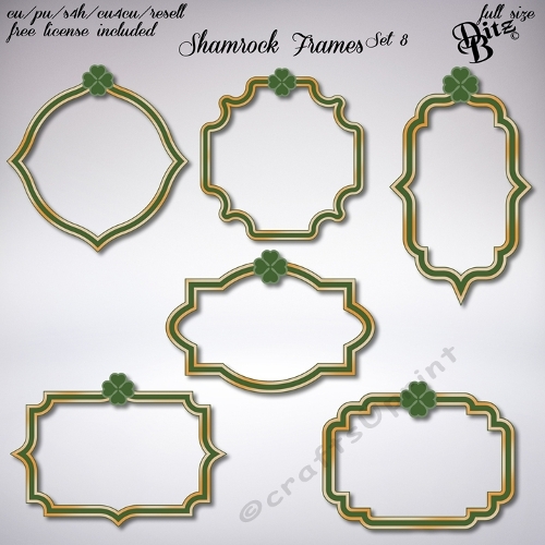 Shamrock Frames Set 8