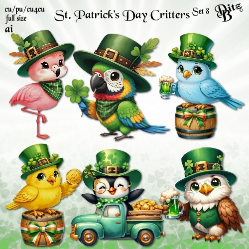 St. Patricks Day Critters Set 8