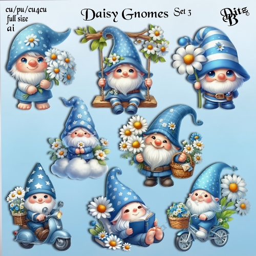 Daisy Gnomes Set 3