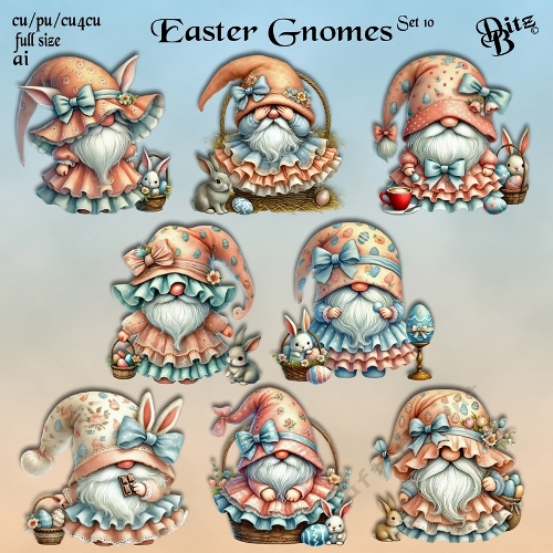 Easter Gnomes Set 10