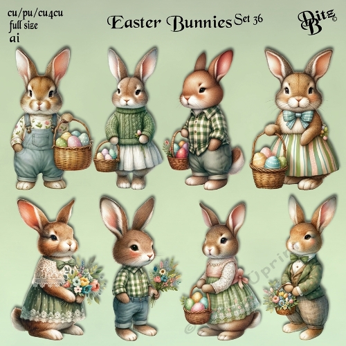 Easter Bunnies Set 36