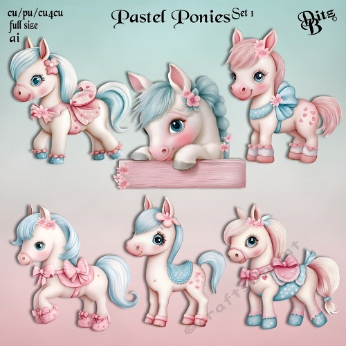 Pastel Ponies Set 1